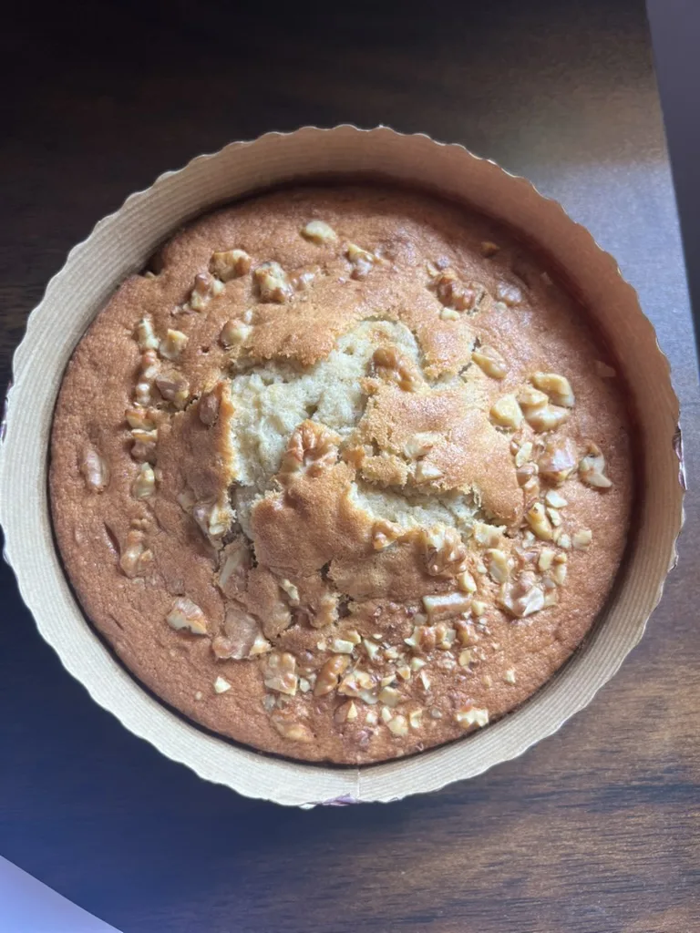 Sugar Free Banana Date & Walnut Chocochip Cake