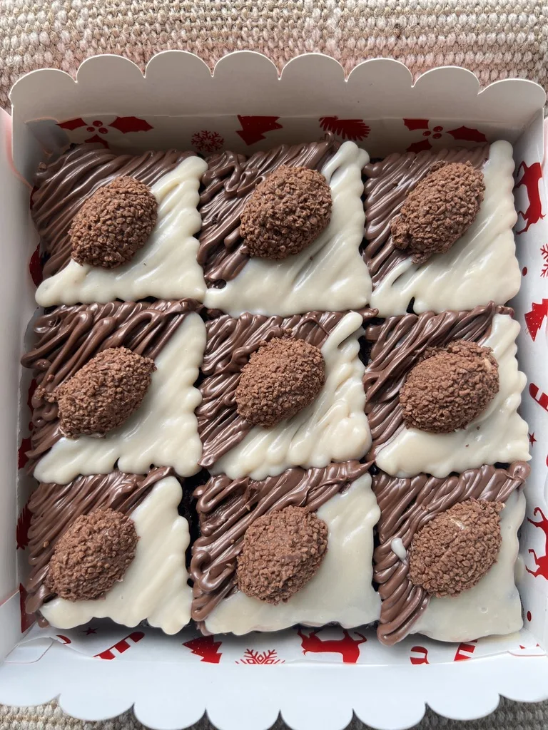 Kinder joy Nutella fudge Brownie