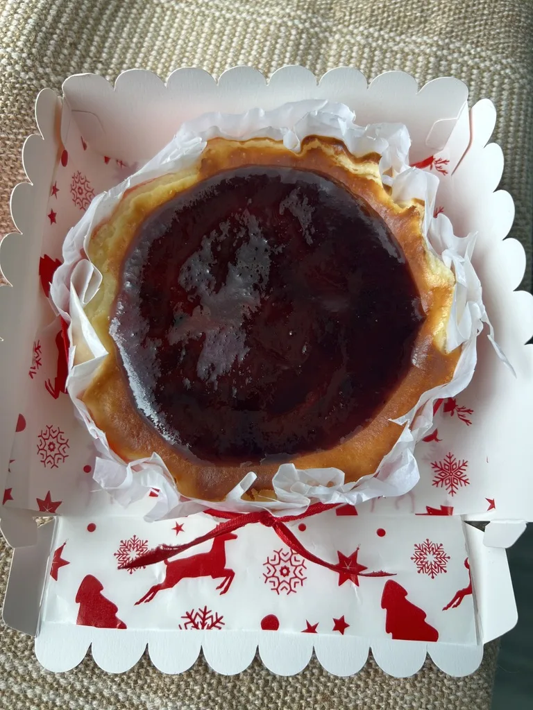 Blueberry Basque Cheesecake