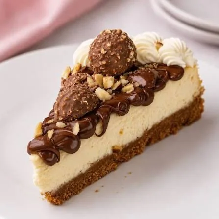 Ferrero Rocher Baked Cheesecake