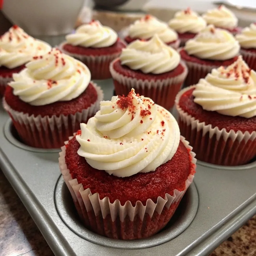 Red Velvet Cheese Cupcakes