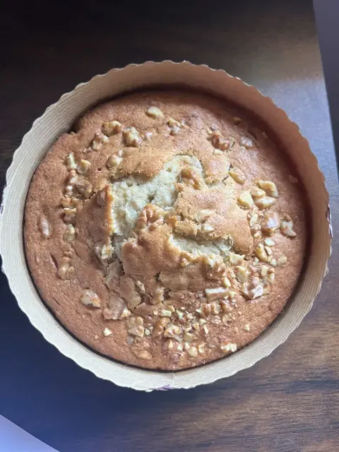 Sugar Free Banana Date & Walnut Chocochip Cake